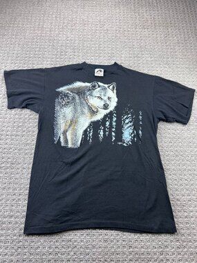 Vintage T-Shirt Single Stitched Extra Large XL Harlequin Graphic Print 1990